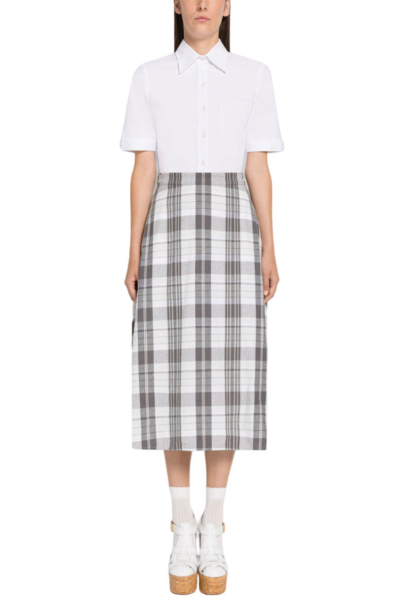 Madras Oxford Shirtdress-Thom Browne-Boyds Philadelphia