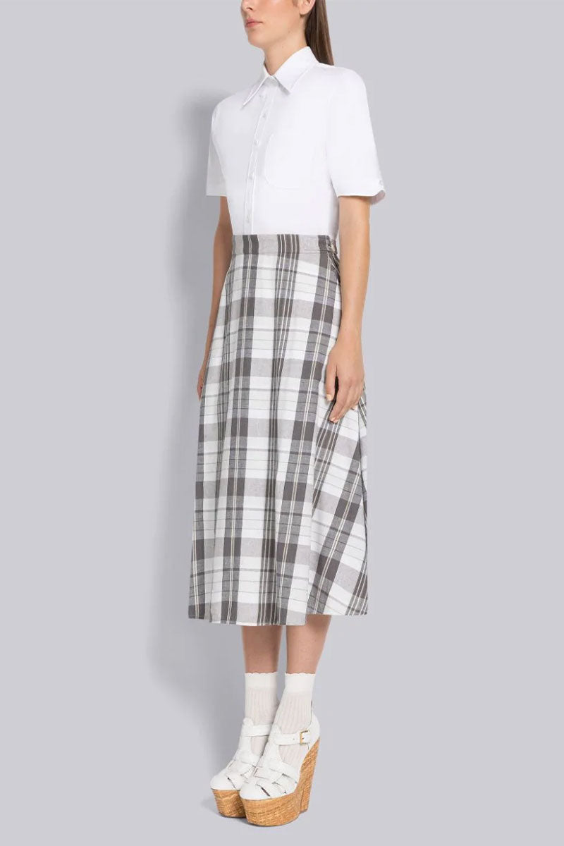 Madras Oxford Shirtdress-Thom Browne-Boyds Philadelphia