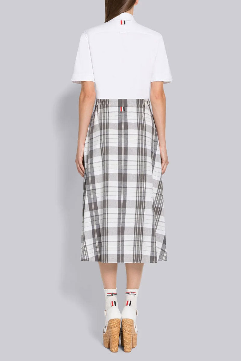 Madras Oxford Shirtdress-Thom Browne-Boyds Philadelphia