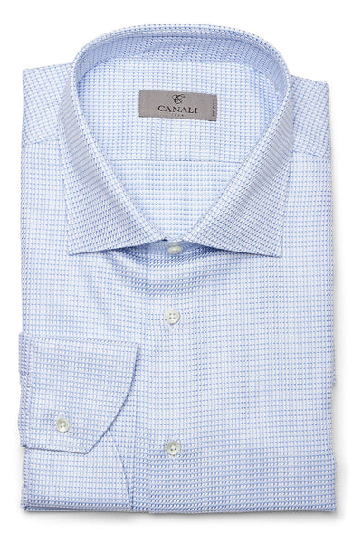 Micro Pattern Dress Shirt-Canali-Boyds Philadelphia