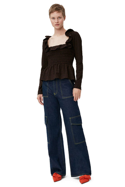 Rinse Denim Angi Jeans-Ganni-Boyds Philadelphia