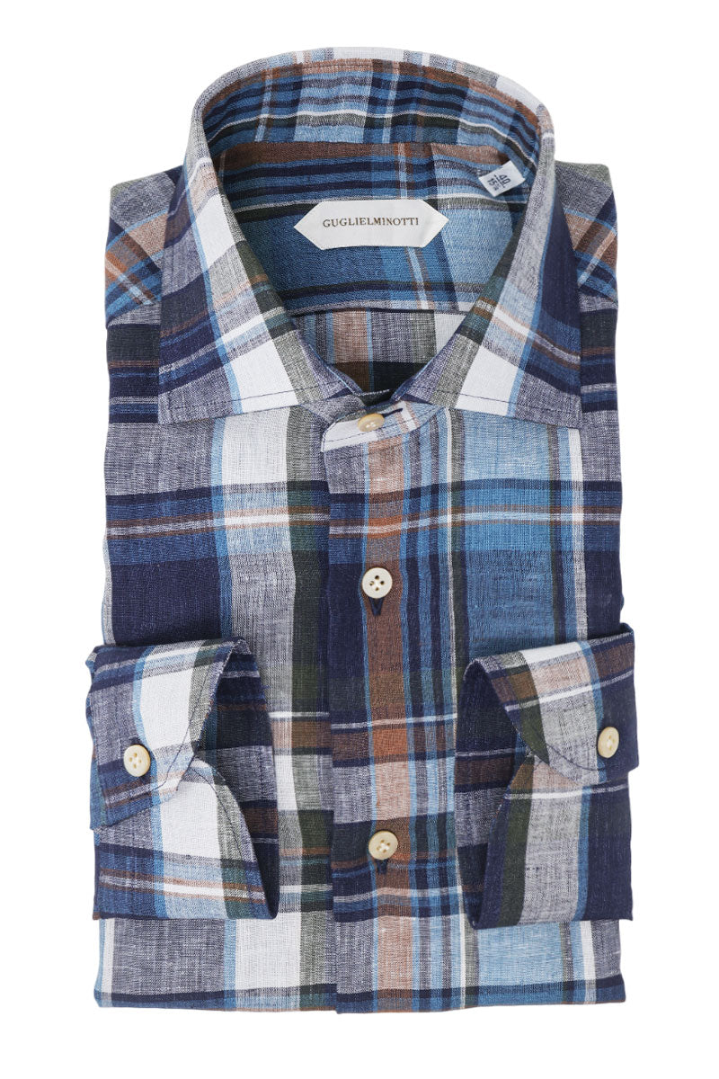 Check Linen Shirt-Guglielminotti-Boyds Philadelphia