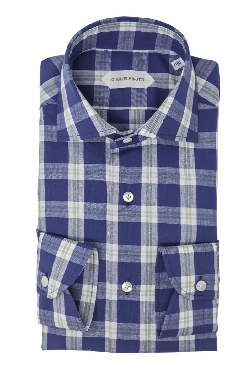 Blue Window Plaid Shirt-Guglielminotti-Boyds Philadelphia