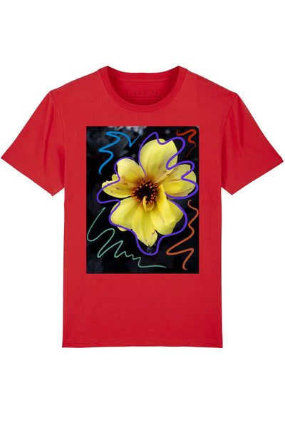 Warhol Tee Shirt With Yellow Flower-Lisa King-Boyds Philadelphia