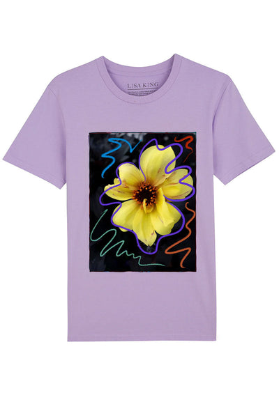 Warhol Tee Shirt With Yellow Flower-Lisa King-Boyds Philadelphia