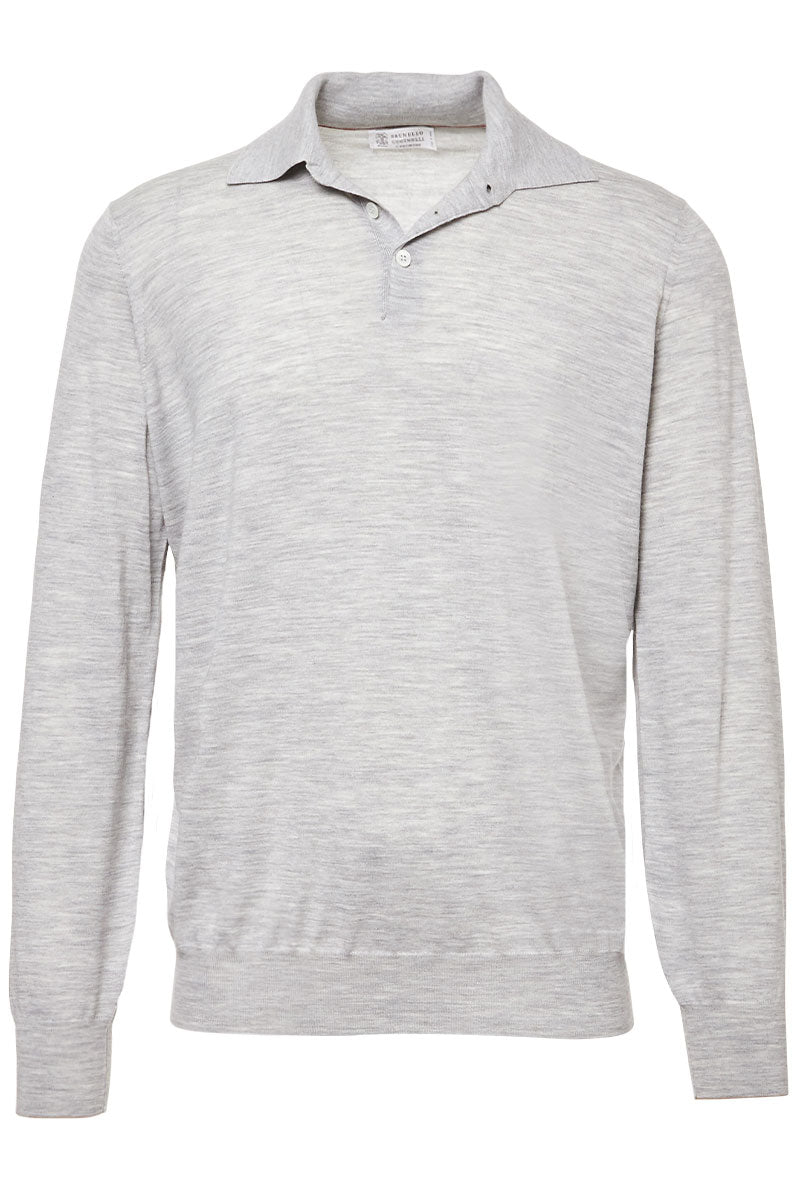 Lightweight Polo Sweater-Brunello Cucinelli-Boyds Philadelphia