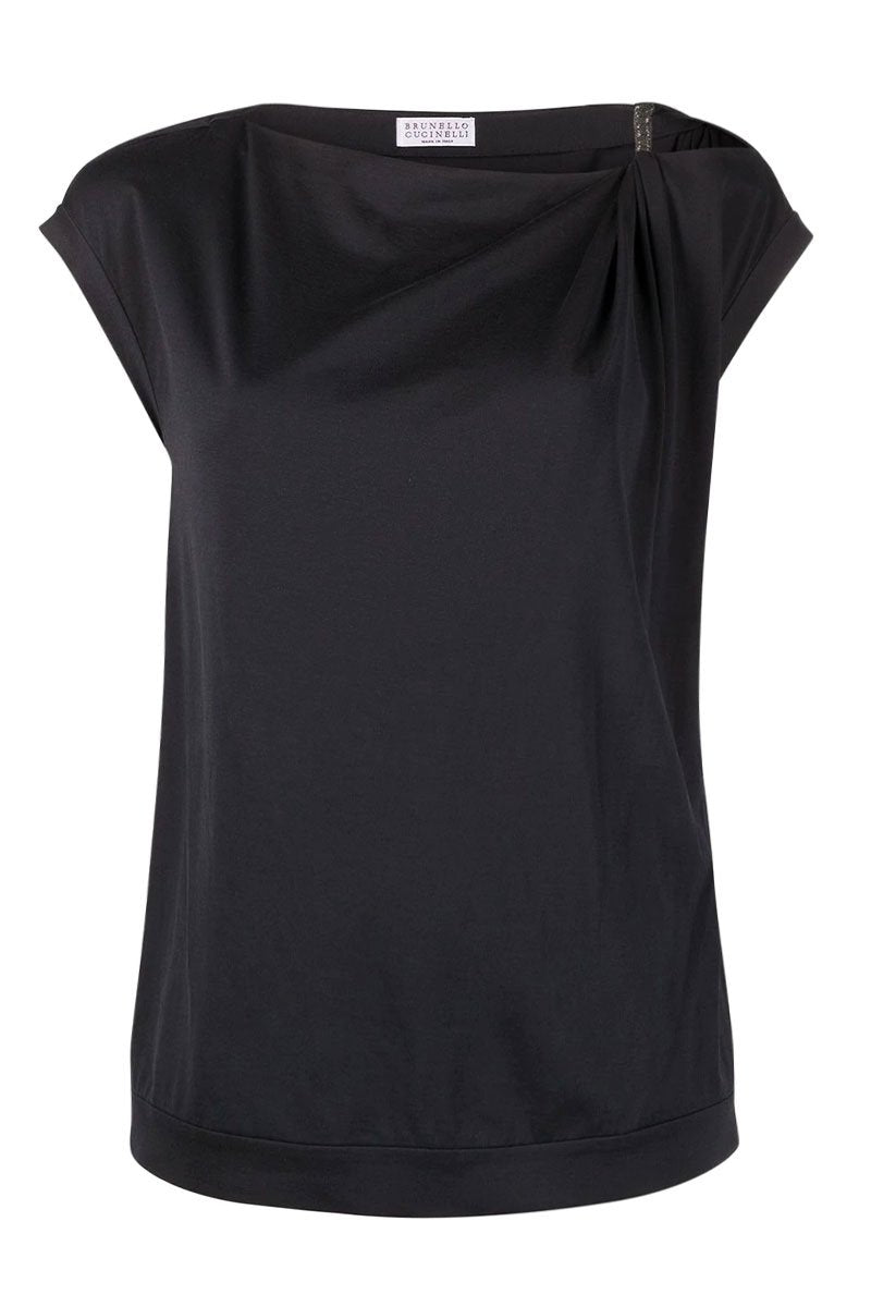 Monili Shoulder Top-Brunello Cucinelli-Boyds Philadelphia