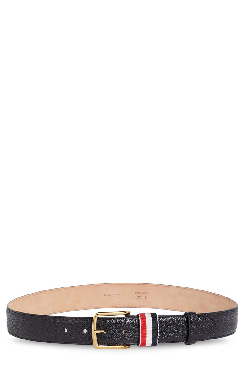 Pebble Grain 4-Bar Belt-Thom Browne-Boyds Philadelphia