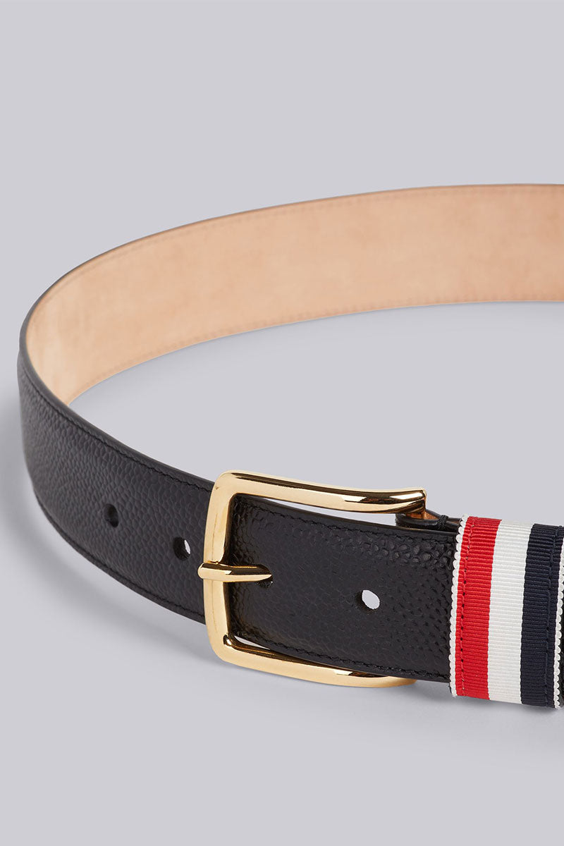 Pebble Grain 4-Bar Belt-Thom Browne-Boyds Philadelphia