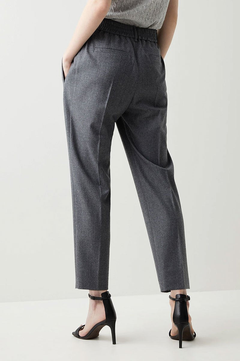 Flannel Pleated Baggy Trousers-Brunello Cucinelli-Boyds Philadelphia