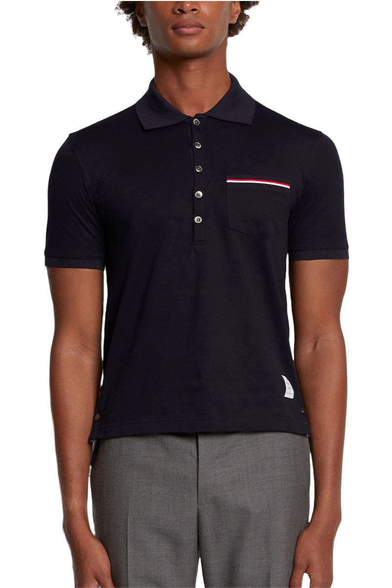RWB Stripe Polo Shirt-Thom Browne-Boyds Philadelphia