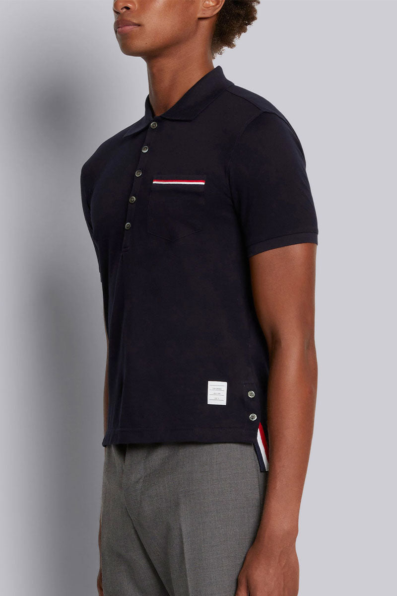 RWB Stripe Polo Shirt-Thom Browne-Boyds Philadelphia