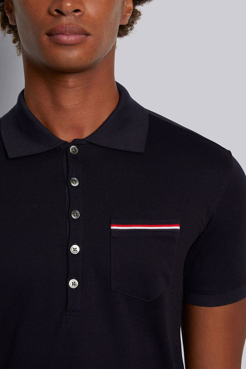 RWB Stripe Polo Shirt-Thom Browne-Boyds Philadelphia