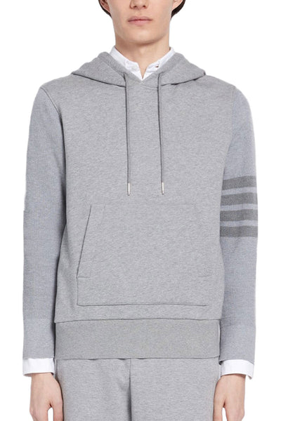 Tonal 4-Bar Hoodie-Thom Browne-Boyds Philadelphia