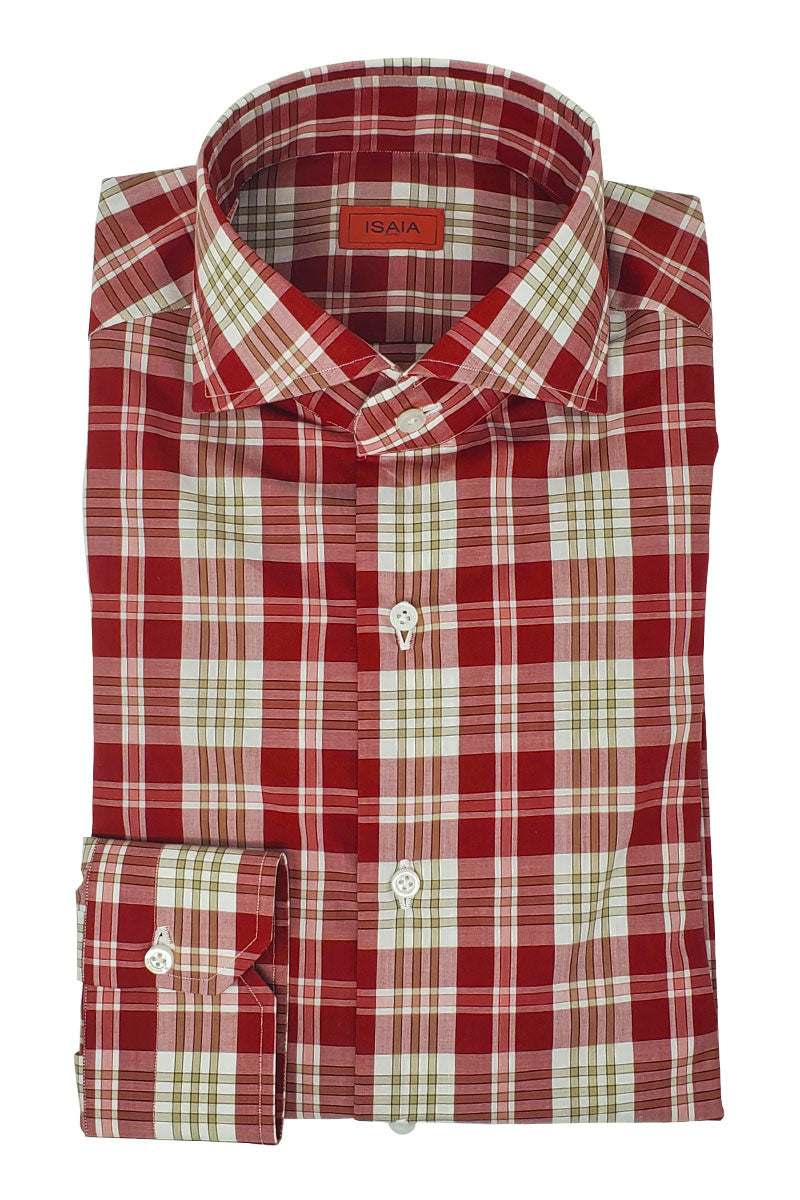 Mix Check Shirt-ISAIA-Boyds Philadelphia