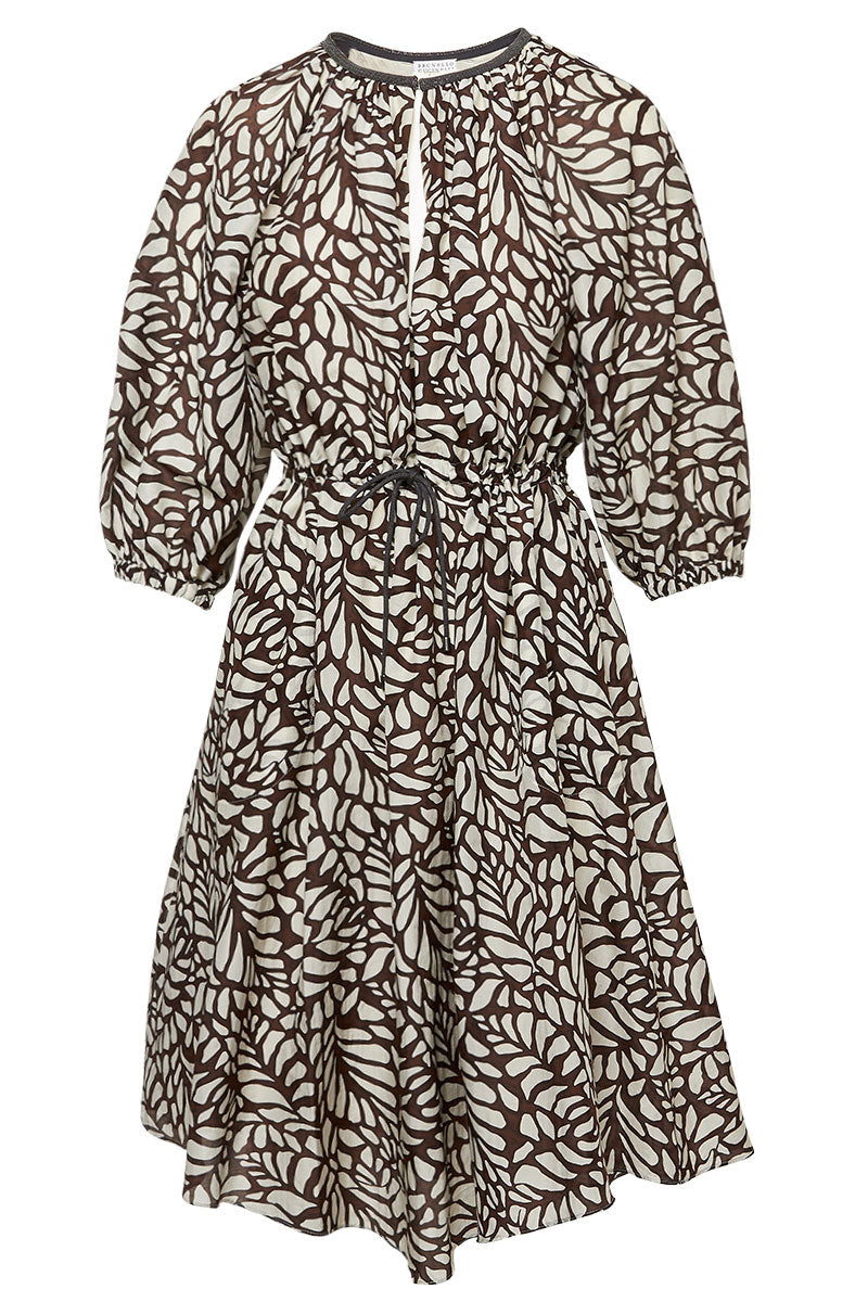 Ramage Print Dress-Brunello Cucinelli-Boyds Philadelphia