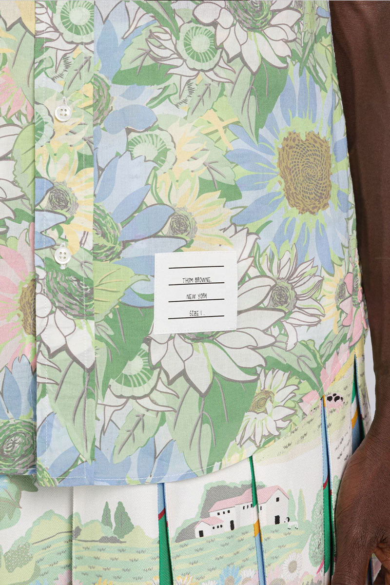 Floral Cotton Voile Shirt-Thom Browne-Boyds Philadelphia