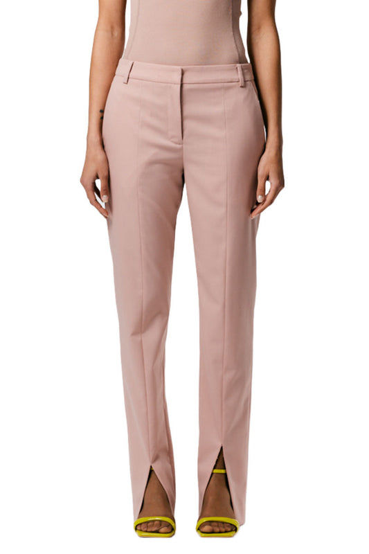 Cassius Suiting Slim Pant with front Slit Detail-Tibi-Boyds Philadelphia