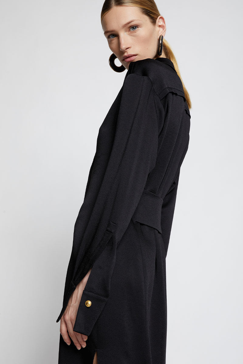 Hammered Satin Dress-Proenza Schouler-Boyds Philadelphia
