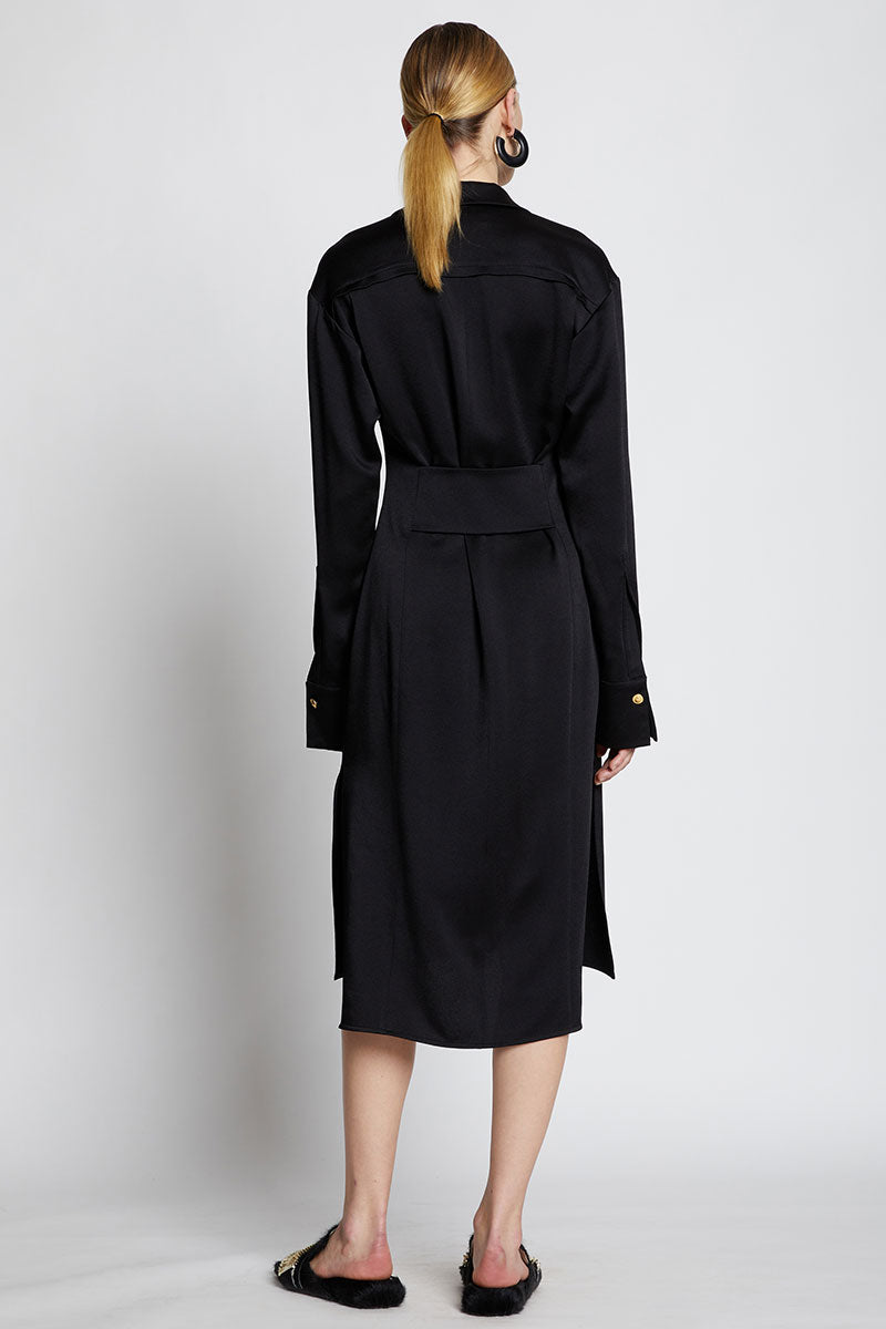 Hammered Satin Dress-Proenza Schouler-Boyds Philadelphia