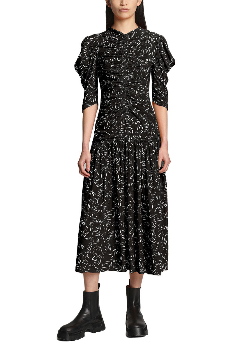 Printed Crepe De Chine Dress-Proenza Schouler-Boyds Philadelphia