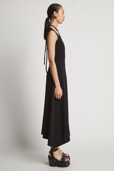 Matte Viscose Crepe A-Line Dress-Proenza Schouler-Boyds Philadelphia