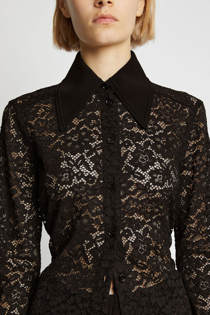 Stretch Lace Shirt-Proenza Schouler-Boyds Philadelphia