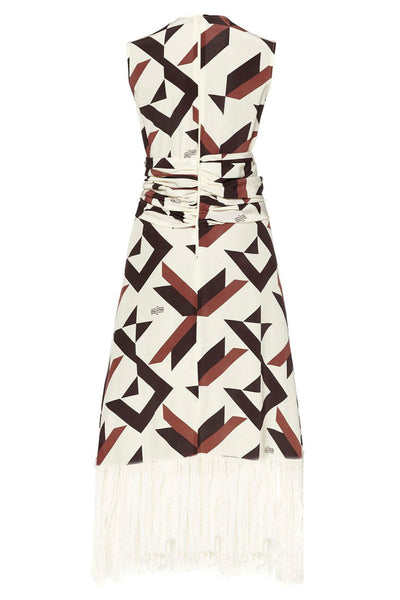 Wrap Waist Tassel Dress-Rokh-Boyds Philadelphia