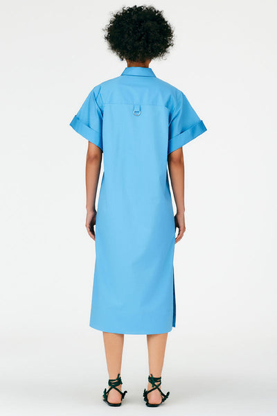 Eco Poplin Rolled Sleeve Shirtdress-Tibi-Boyds Philadelphia