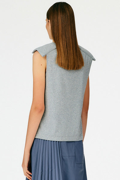 Epaulette T-Shirt-Tibi-Boyds Philadelphia
