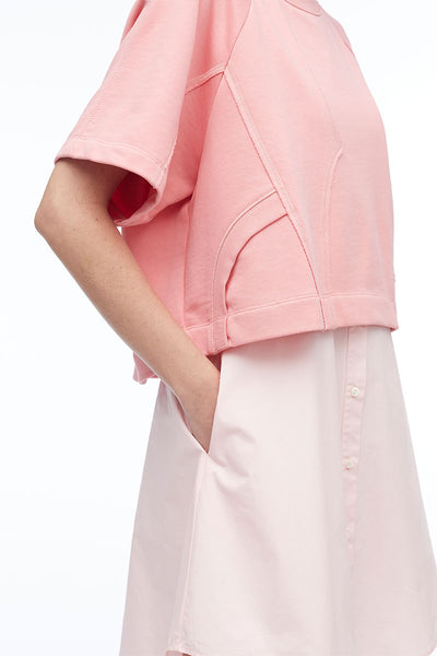 Patched Sweatshirt Combo Dress-3.1 Phillip Lim-Boyds Philadelphia