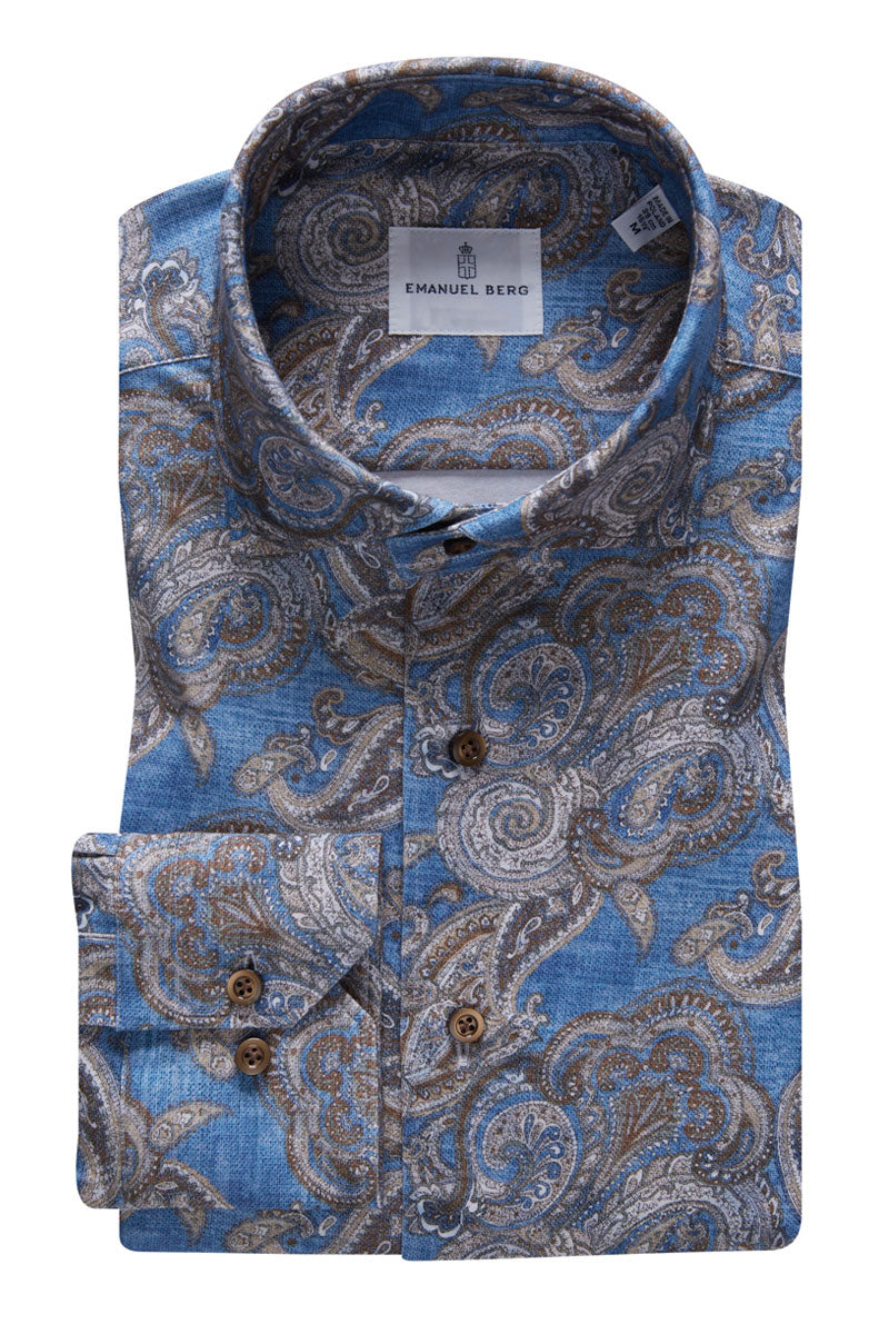 Modern 4Flex Paisley Shirt-Emanuel Berg-Boyds Philadelphia