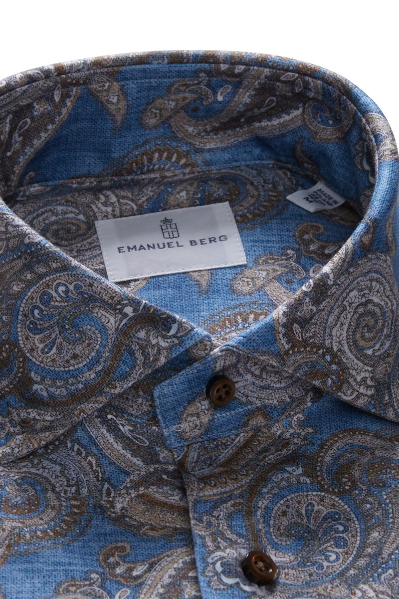 Modern 4Flex Paisley Shirt-Emanuel Berg-Boyds Philadelphia