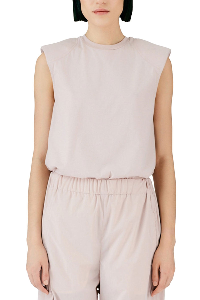 Padded Shoulder Sleeveless Top-Tibi-Boyds Philadelphia