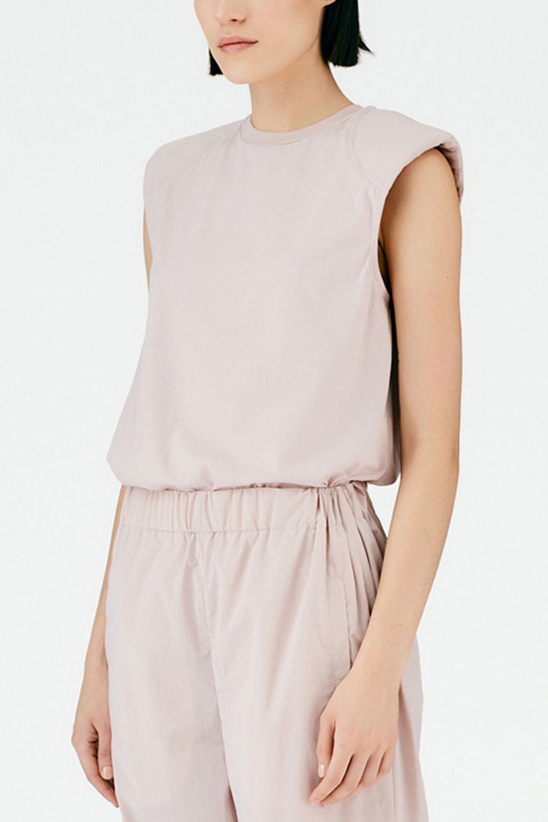 Padded Shoulder Sleeveless Top-Tibi-Boyds Philadelphia