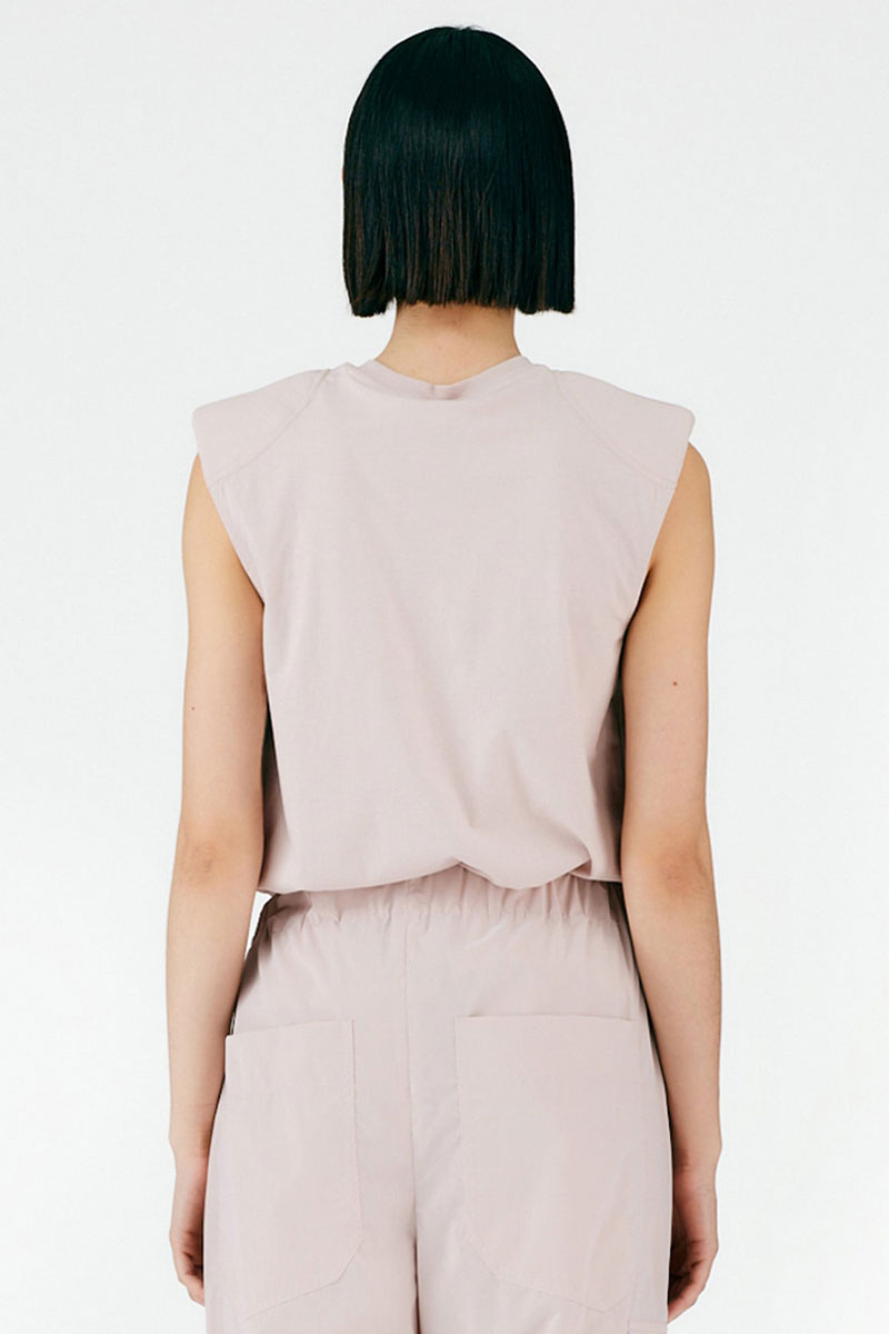 Padded Shoulder Sleeveless Top-Tibi-Boyds Philadelphia