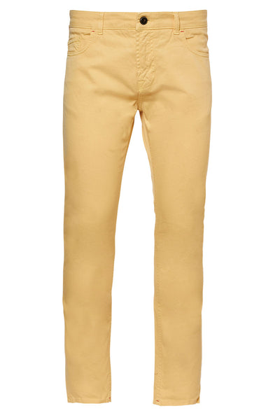 Yellow Regular Fit 5 Pocket Pant-ISAIA-Boyds Philadelphia