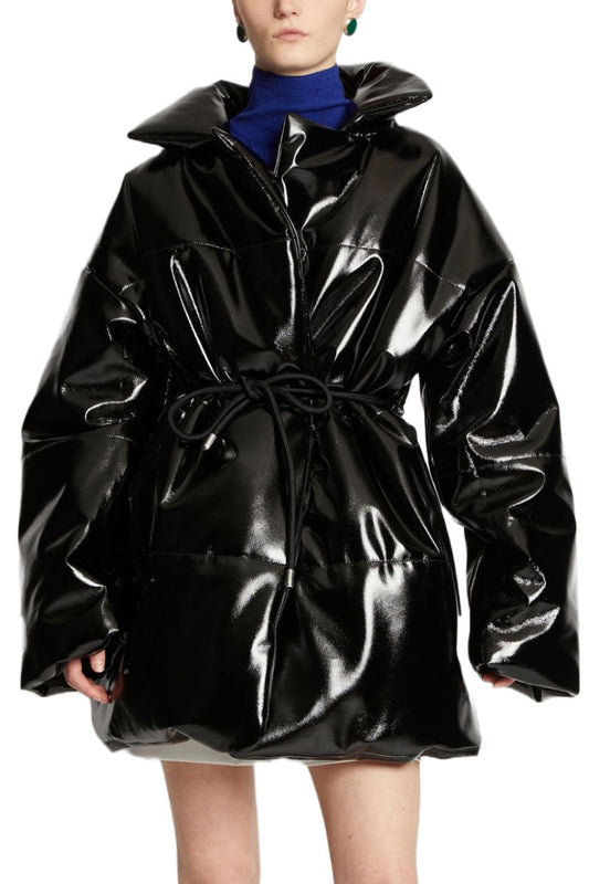 Lacquered Canvas Puffer Coat-Proenza Schouler White Label-Boyds Philadelphia